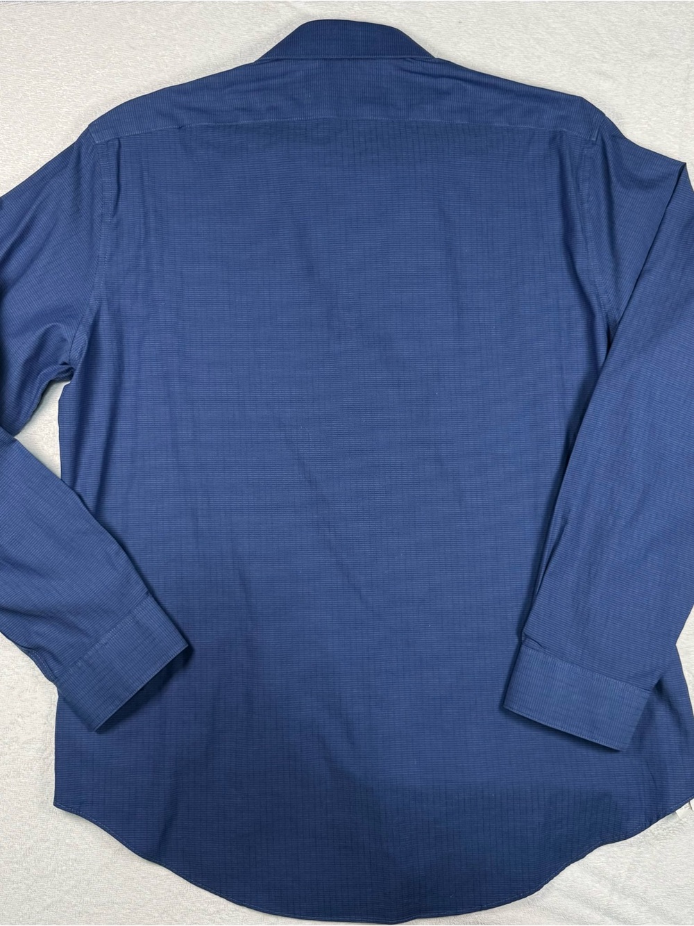 Calvin Klein Dark Navy Textured Dress Shirt - Picture 5 of 8